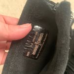 Minnetonka Women's Hi Top Back Zip in black suede 7.5 boho winter fringe retro Photo 3