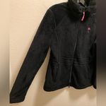 Lilly Pulitzer Black Maddie Fleece Zip Front Jacket Size Small Photo 7
