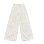 BDG  Urban Outfitters Ivory Corduroy Wide Leg Crop Jeans - Women's Size 25‎ Photo 1