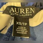 Ralph Lauren New Navy Satin Geometric Print Charmeuse Wide-Leg Palazzo Pants XS Photo 5