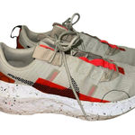 Nike  Crater Impact Light Bone Crimson Sneakers Size 9.5 Photo 0