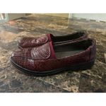 Easy Street  Patent Leather Crocodile Flats Loafers Slip-On Shoe Photo 7