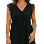 Kaari Blue  Sheer Black Ruffled Dress NWT Size XL Photo 0