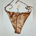Urban Outfitters  Les Girls Les Boys Metallic Bikini Bottom Size Medium NWT $80 Photo 3