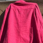 Merona Vintage  Pea Coat Wool Blend Pea Coat Jacket Hot Pink 2XL Photo 6
