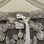 Ultra Pink Lace Sheer Embroidered Top Black Size Medium Photo 6