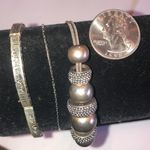 Vintage Chic Silver Tone Bracelets Photo 1