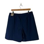 Nike NWT  Dri FIT Training Shorts Navy Blue Womens Size L Standard Fit 7 Inseam Photo 2