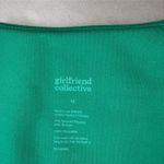 Girlfriend Collective  Top Crop Kinsley Long Sleeve Athletic Emerald Green Sz M‎ Photo 3