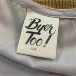 Vintage 80s Byer Too! Shirt Dress Pastel Lavendar Aqua Pink M Purple Size M Photo 8