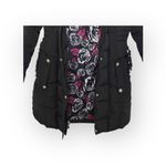 Betsey Johnson 𒀭 Faux Fur Quilted Puffer Mid Length Ski Parka Jacket 𒀭 Black S Photo 9