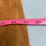 Colleen Lopez Womens Size Small Faux Suede Fringe Jacket Tan Open Front Photo 8