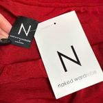 Naked Wardrobe  Women XL Red Long Sleeve Off Shoulder Bodycon Mini Dress Cocktail Photo 6