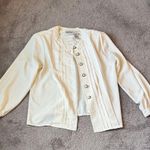 Worthington Vintage  Ivory Button Down Blouse SIZE 6P Photo 0