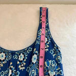 Boden Diana Maxi Dress in Blue/Green Floral Print Sz 4p Blue Photo 13