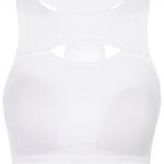 Sweaty Betty  Superset Sports Bra White Seamless S Cutout Photo 6
