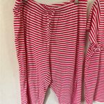 Liz Claiborne  Red and White Striped Sleepwear pajama set size XL Photo 4