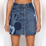 Desigual  X Disney Mickey Mouse denim patchwork skirt XS Photo 1