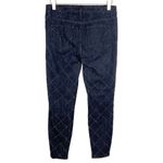 Bebe Diamond Pick Blue Dark Wash Skinny Ankle Zip Denim Jeans 27 Photo 5