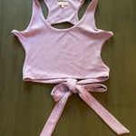 Better Be  Lavender Ribbed Open Back Tank Top Photo 0