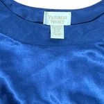 Victoria's Secret Gold Label  small satin royal blue nightgown slip dress Photo 12