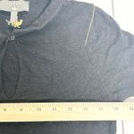 Cotélac Womens Linen Wool Blend Quiet Luxury Short Sleeve Collared Knit Top M Black Size M Photo 8