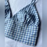 Signature 8 Blue Gingham Crop Top Photo 3
