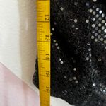 Black Sequin Bustier‎ Crop Top, Y2K, Clubwear, Festival, Edgy, Retro, Small Photo 4