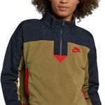 Nike Women’s Half-Zip Fleece Pullover Jacket Crop Photo 0