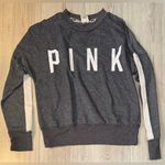 PINK - Victoria's Secret  Women's Gray white crewneck sweatshirt Sweater Photo 0