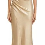 Chiara Boni La Petite Robe Koppany Splendid Gown Gold Women’s Sz 8 Photo 0
