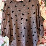 Olivia Blu Heart Print Blouse In Size M Photo 1