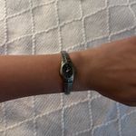 Vintage Silver & Navy Quartz Bracelet Watch Photo 5