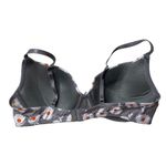 Unbranded Daisy White Orange Print Gray Heather Light Lift Underwire Bra Sz 38C Photo 1