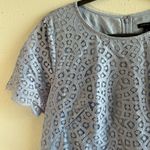 Ann Taylor  Dress Periwinkle Blue/ Lilac Lace Overlay Shift Dress Sz 8 EUC Photo 3