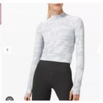 Lululemon  Pace Pursuit Long Sleeve White Camo Top Size 6 Photo 11