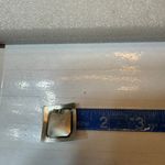 Sterling Silver 925  Two Tone Modern Design Pearl Square Earrings Photo 5