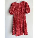 Madewell ‎ Sophia Mini Dress Bandana Flower Red Spring Button Down Women's Size M Photo 5