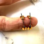 Liz Claiborne  gold tone small hoop earrings Photo 6