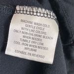 Charter Club (M Petite)  Black Surplice Neck 3/4 Sleeve Top Photo 4