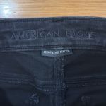 American Eagle  outfitters black dristress hi-rise jegging size 6 . Photo 1