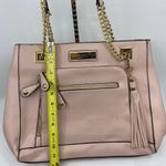 Andrew Marc Cream Leather Tote Bag Photo 4