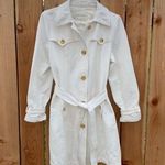 Banana Republic  White Trench Coat Photo 0