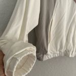 Zyia Active Cream Block Soft Full Zip Hoodie Retro Colorblock Size XS Athleisure Photo 6