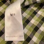 Urban Outfitters Daisy Street Faux Wrap Front Smock Dress Green Plaid Gingham Seer Sucker Size XS Photo 13