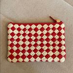 Clare V. Puffy Woven Tote Red Photo 2