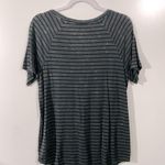 American Eagle AE Soft & Sexy V-Neck Shirt Short Sleeve Black and Gray Stripes Size Small Photo 1