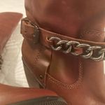 BCBG Brown Heeled Boots with Chain Detail Size 8 Photo 3