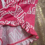 PINK - Victoria's Secret  Hot Pink White Ruffle Pajama Lounge Shorts Small Photo 3