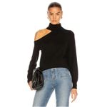 L'Agence L’AGENCE Easton One-Shoulder Sweater Black Size M Photo 6